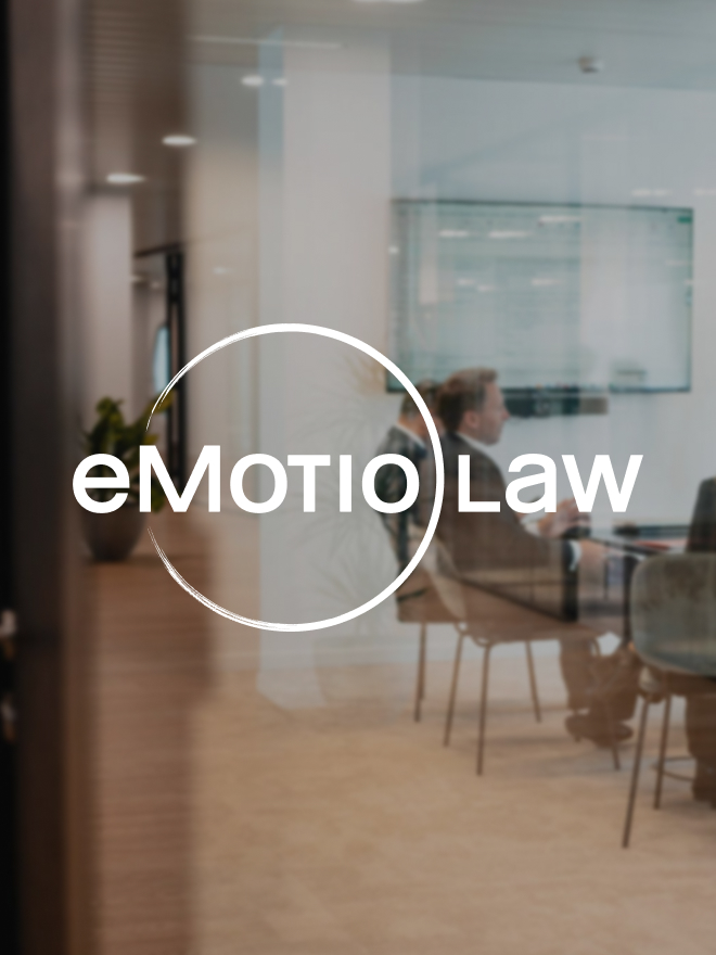 L’identité visuelle du cabinet d’avocats eMotio.law