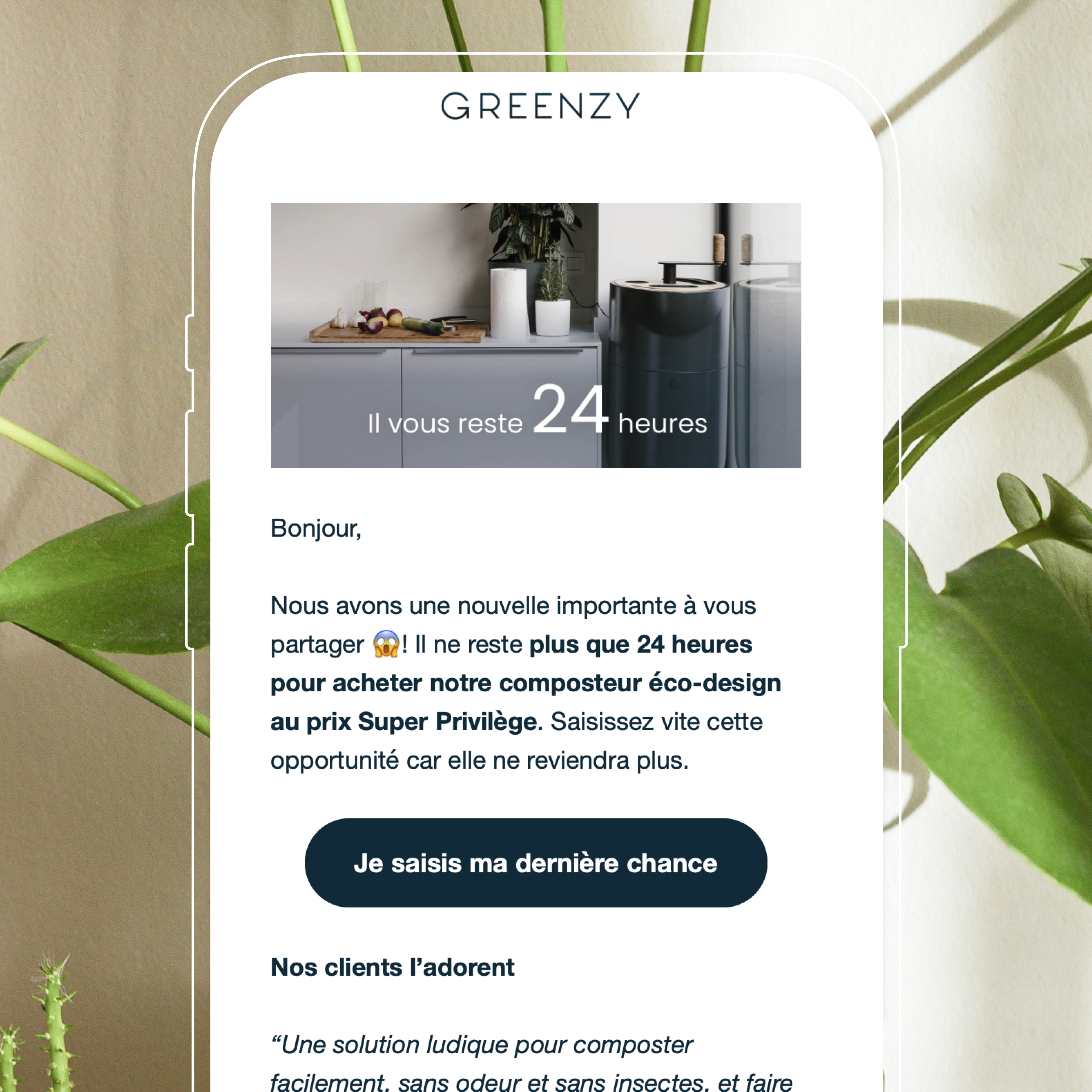 Visuel mail Greenzy